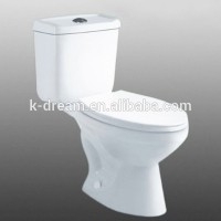 Public wc toilet pan, self clean toilet seat two piece toilet KD-T005TP