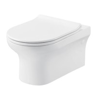 HUIDA in promotion washdown flush WC  from China factory Wall Hung RIMLESS toilet